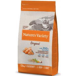 Nature Variety Gato Adulto Sterilised Salmão 7kg